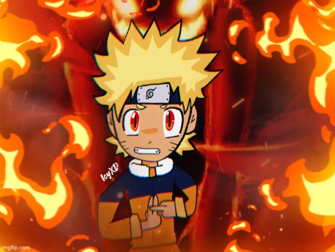 Naruto six tails mode | image tagged in naruto,drawings | made w/ Imgflip meme maker
