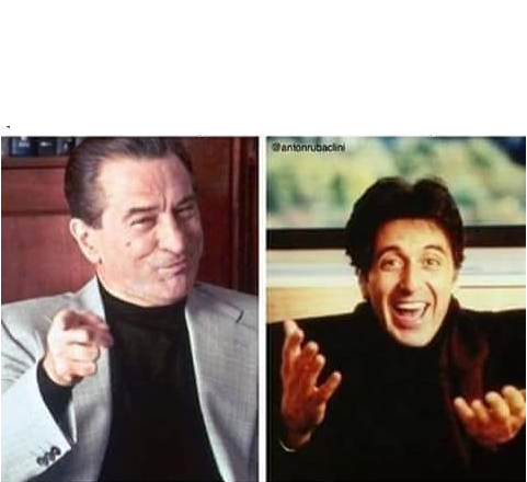 High Quality robert deniro al pacino Blank Meme Template