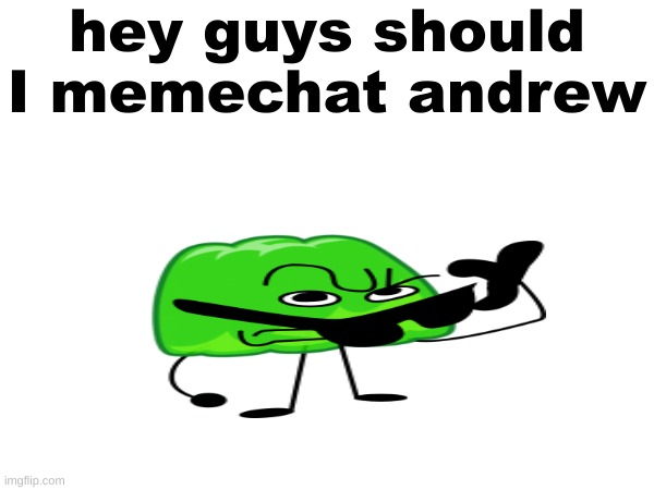 hey guys should I memechat andrew | made w/ Imgflip meme maker