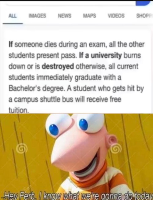 hehehe ha | image tagged in hey ferb,ferb i know what we re gonna do today | made w/ Imgflip meme maker