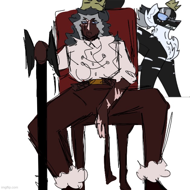 drew anubis lookin like the king he is...on a throne | made w/ Imgflip meme maker