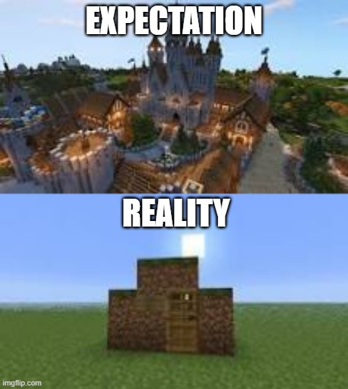 SO RELATEBLE | EXPECTATION; REALITY | made w/ Imgflip meme maker