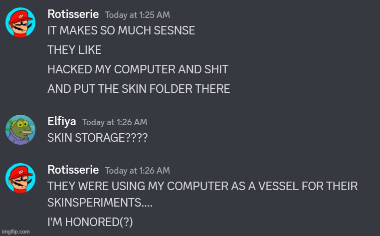 possible one of the single worst discord conversations to strip of context | made w/ Imgflip meme maker