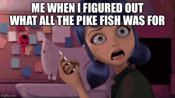 Immediate impact | ME WHEN I FIGURED OUT WHAT ALL THE PIKE FISH WAS FOR | image tagged in when adrien says marinette is just a friend and post it online,httyd,rtte,dragons | made w/ Imgflip meme maker