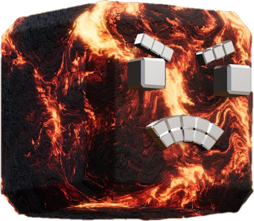 High Quality Blocks Lava head Blank Meme Template