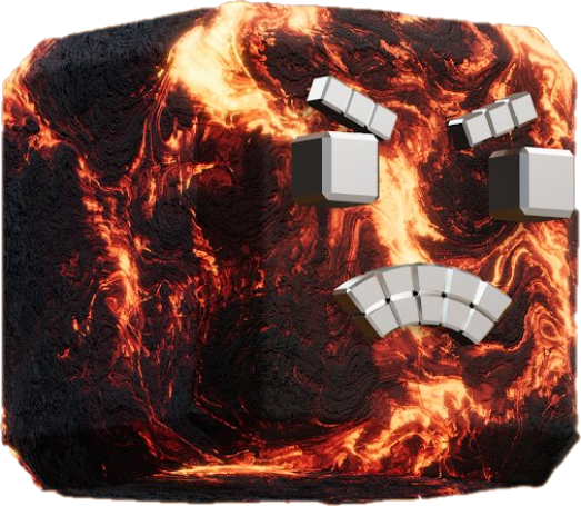 Blocks Lava head Blank Meme Template