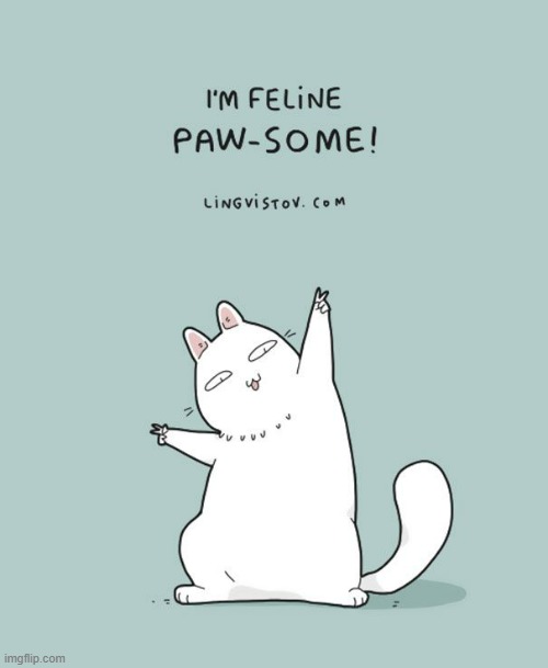 A Cat's way Of Thinking | image tagged in memes,comics,cats,feline,paw,awesome | made w/ Imgflip meme maker