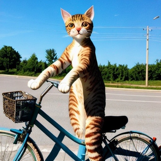 High Quality Cat on a bike Blank Meme Template
