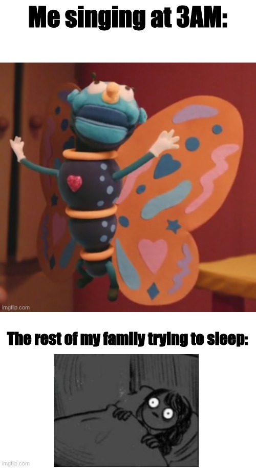 I like singing and I would say that I'm very good at it | The rest of my family trying to sleep: | image tagged in dhmis,sleeping | made w/ Imgflip meme maker