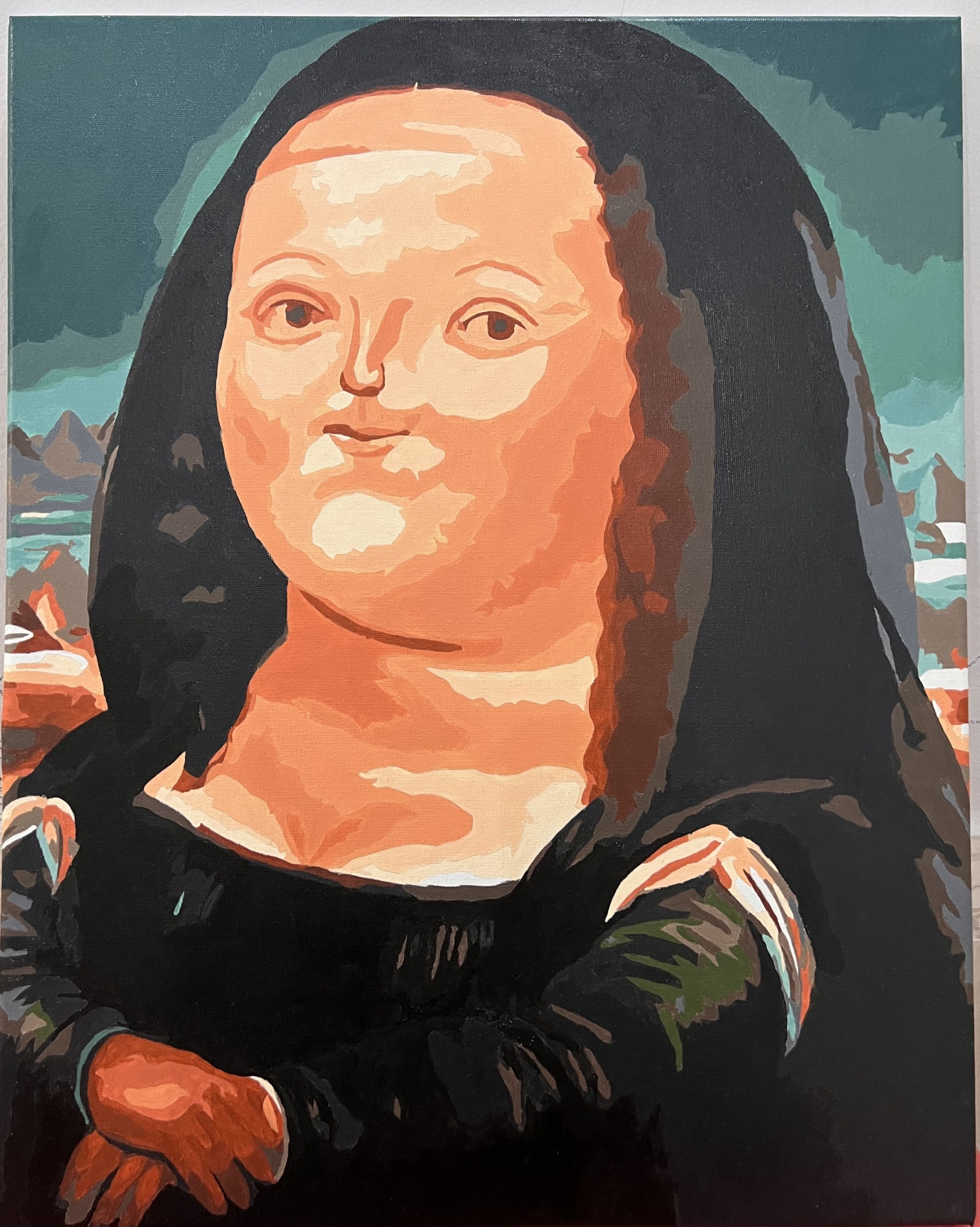 High Quality Chonky Mona Lisa Blank Meme Template