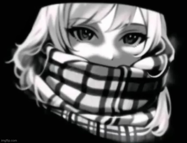 Keep scrolling, it’s just a girl wrapped up in a heavy scarf | made w/ Imgflip meme maker