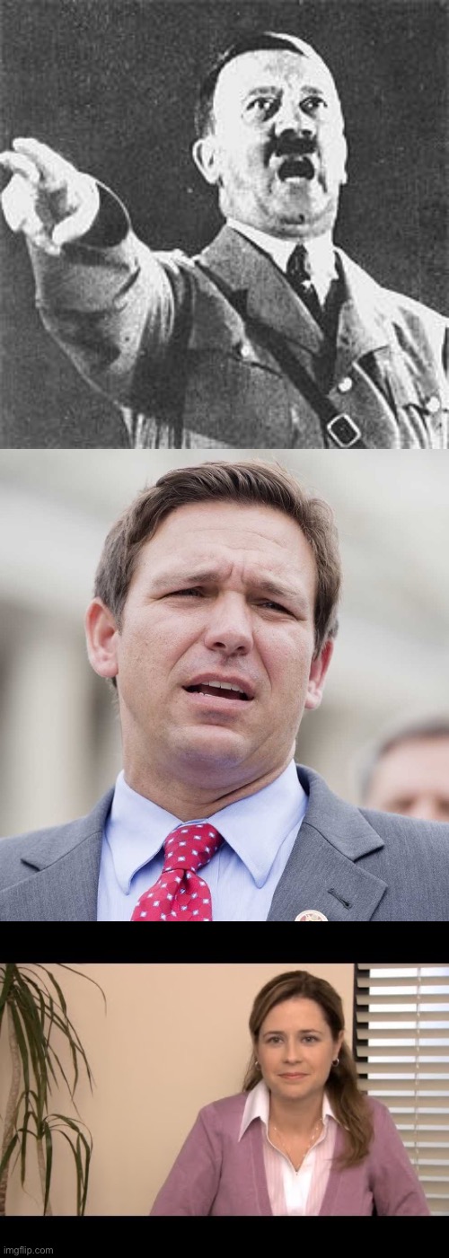 image tagged in hitler,ron desantis,they're the same picture | made w/ Imgflip meme maker