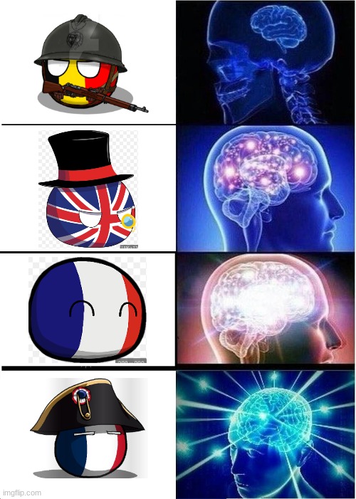 napoleon is best | image tagged in memes,expanding brain | made w/ Imgflip meme maker