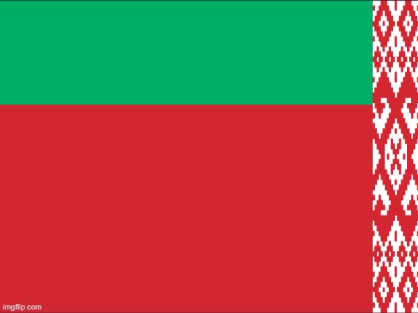 Belarus, but upside down | image tagged in flag,belarus,femboysaretrash | made w/ Imgflip meme maker