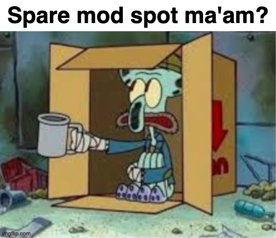 Spare mod | image tagged in spare mod | made w/ Imgflip meme maker