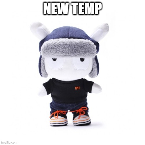 Xiaomi worker xiaomi bunny plushie | NEW TEMP | image tagged in xiaomi worker xiaomi bunny plushie | made w/ Imgflip meme maker