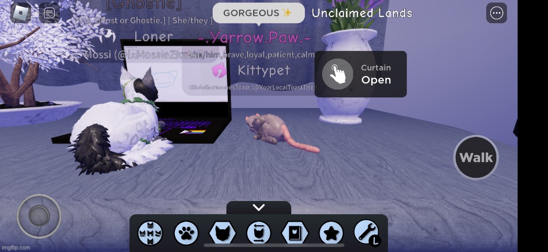 Me and moss were playing WC XD (don’t mind the fact that the mouse <me> still has a name and everything i forgor to change it) | made w/ Imgflip meme maker