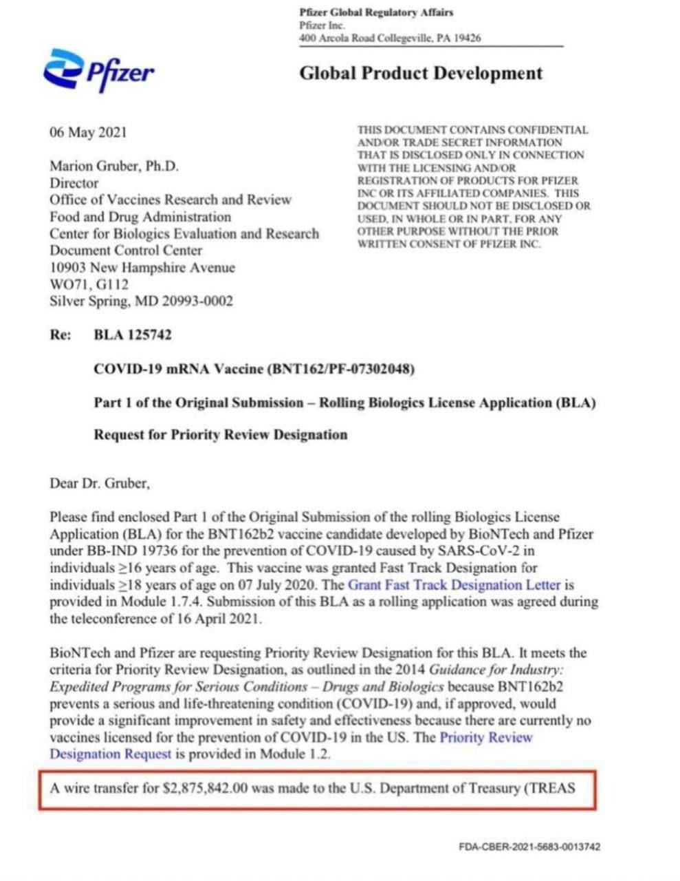 $2.8 million bribe payment from Pfizer to FDA for their Bioweapon “approval.” | image tagged in pfizer,bioweapon,fda,bribery,covid vaccine,mrna | made w/ Imgflip meme maker