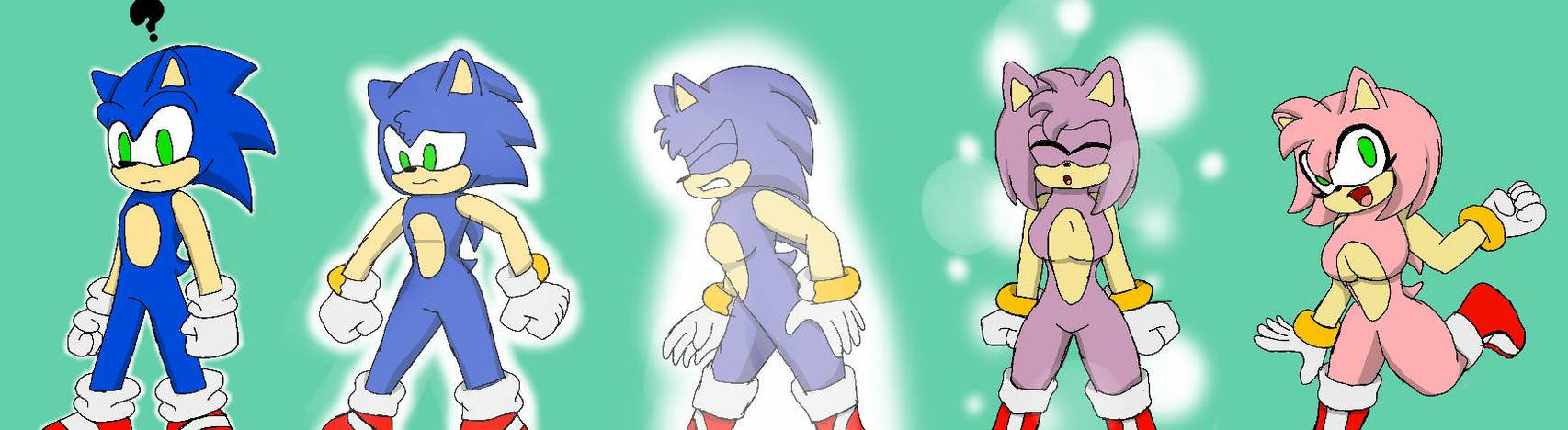 Sonic Turns Into Amy Blank Meme Template