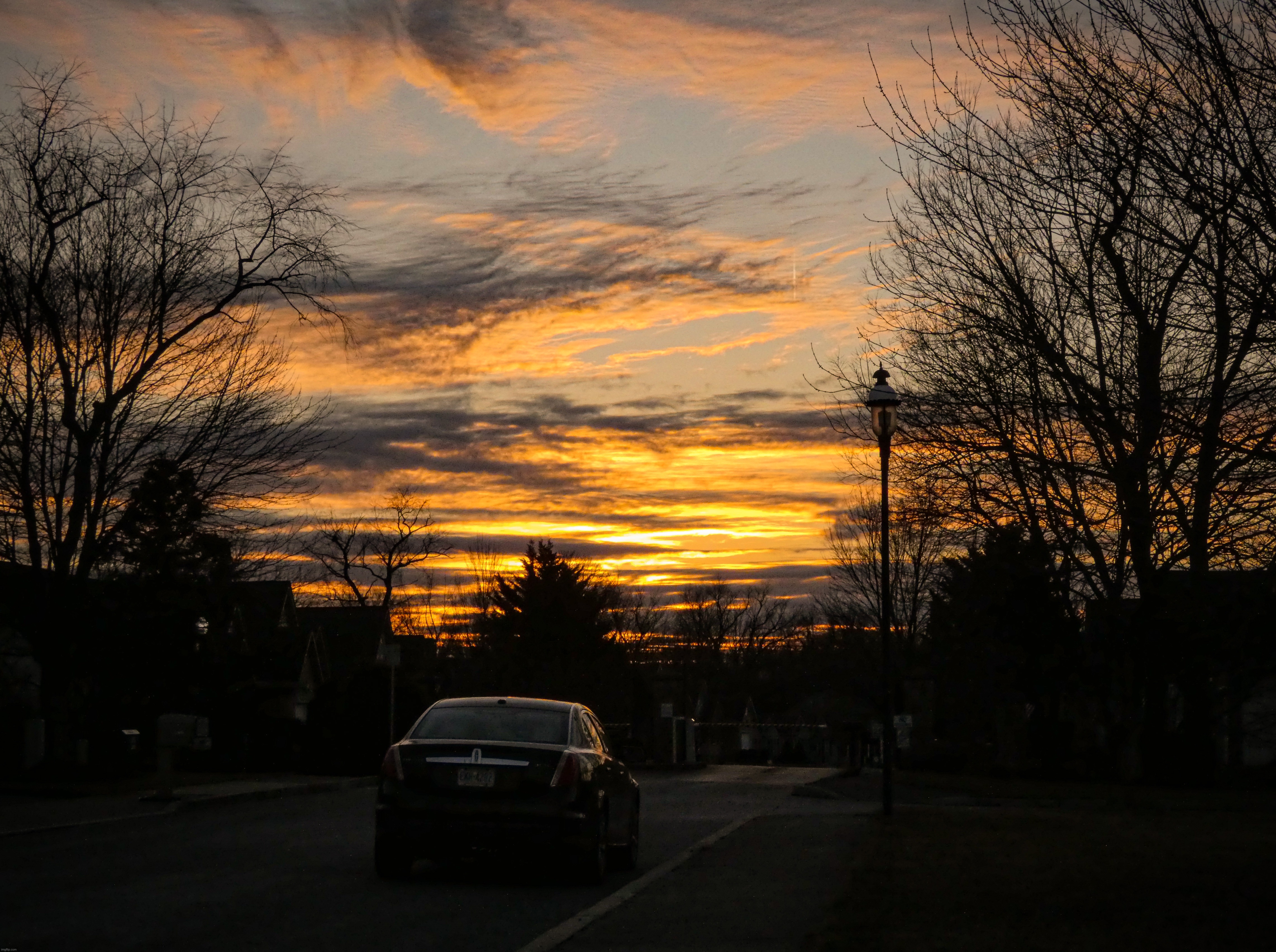 Last night’s sunset | image tagged in share your own photos | made w/ Imgflip meme maker
