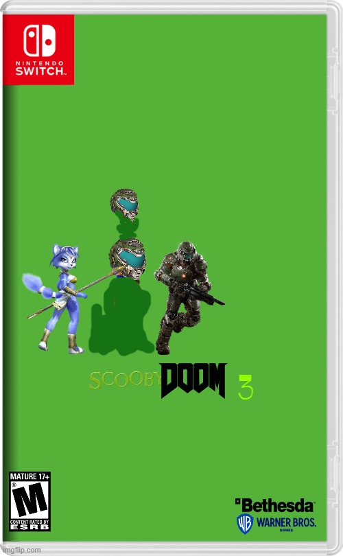 scooby doom 3 | 3 | image tagged in nintendo switch,warner bros,bethesda,crossover,fake | made w/ Imgflip meme maker