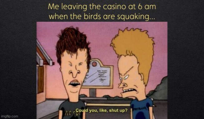 Birds are annoying to me | image tagged in beavis and butthead | made w/ Imgflip meme maker