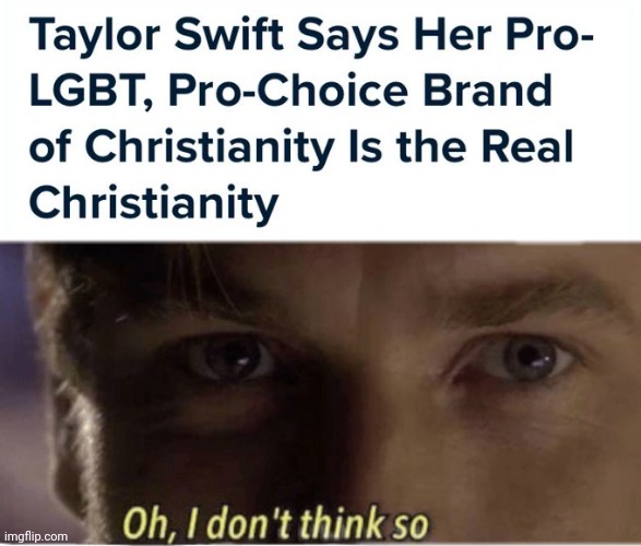 I don't think so Taylor. | image tagged in oh i don't think so | made w/ Imgflip meme maker