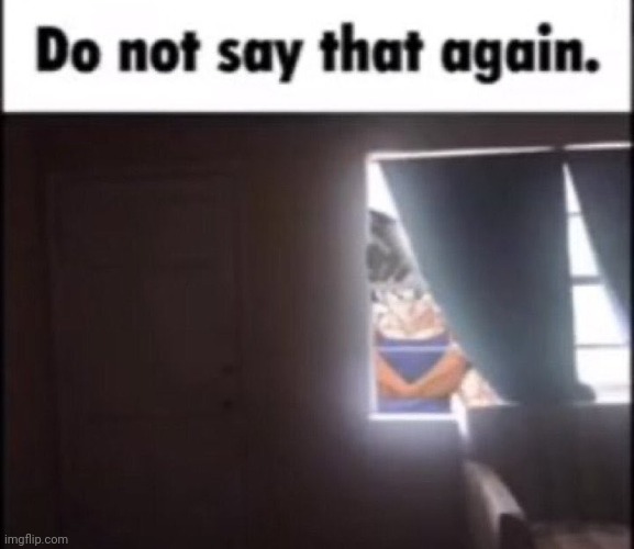 Do not say that again | image tagged in do not say that again | made w/ Imgflip meme maker