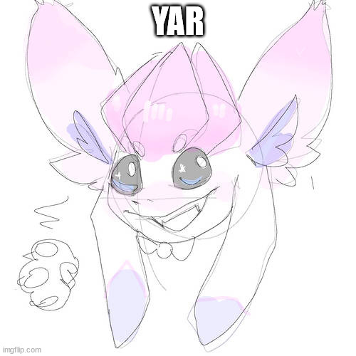 sylceon headshot commission by stargaze | YAR | image tagged in sylceon headshot commission by stargaze | made w/ Imgflip meme maker