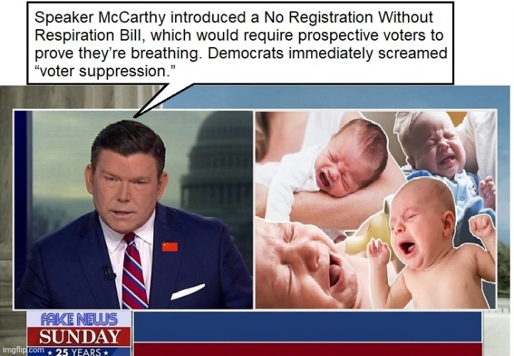 No Registration Without Respiration Bill | image tagged in democrats,scream,voter suppression | made w/ Imgflip meme maker