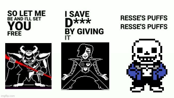 y'all remember this dumb trend? | image tagged in mettaton,asgore,sans,misery x cpr x reeses puff | made w/ Imgflip meme maker