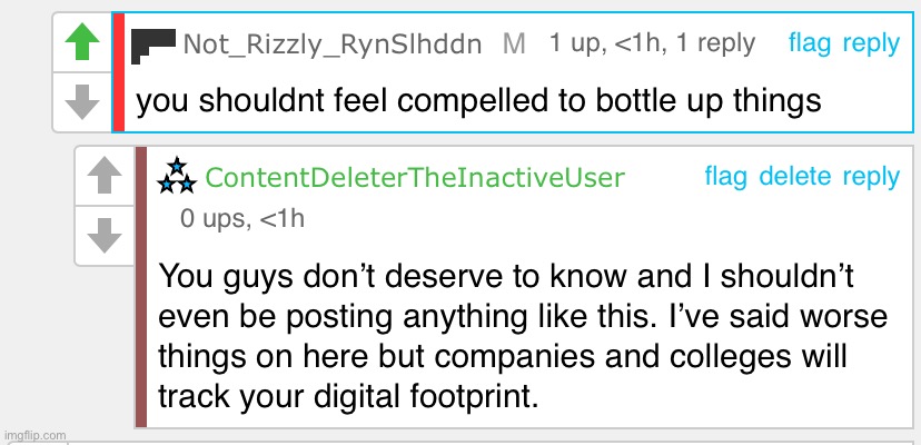 This is why I try to keep everything bad away from the internet. You don’t know who comes across it. | made w/ Imgflip meme maker