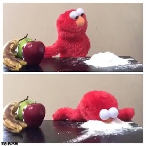 Elmo Snort | image tagged in elmo snort | made w/ Imgflip meme maker