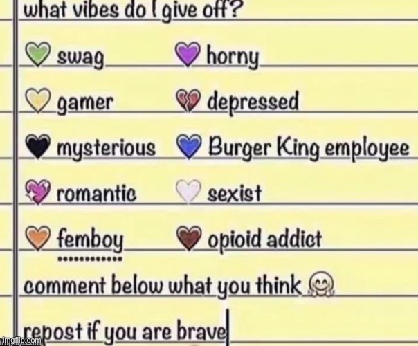It can be me or any of my ocs | made w/ Imgflip meme maker