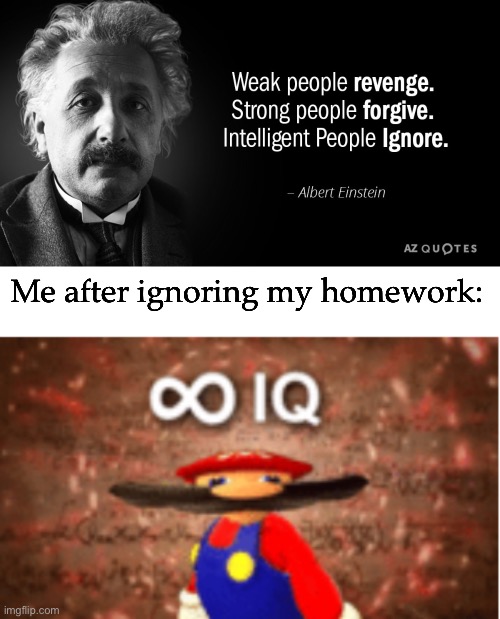  Me after ignoring my homework: | image tagged in infinite iq,memes,funny,homework,smort | made w/ Imgflip meme maker