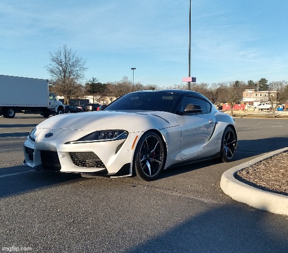 I have posted a picture of an older supra so this is a new supra. Saw this at local cars and coffe | image tagged in supra,is that a supra,cars and coffee | made w/ Imgflip meme maker