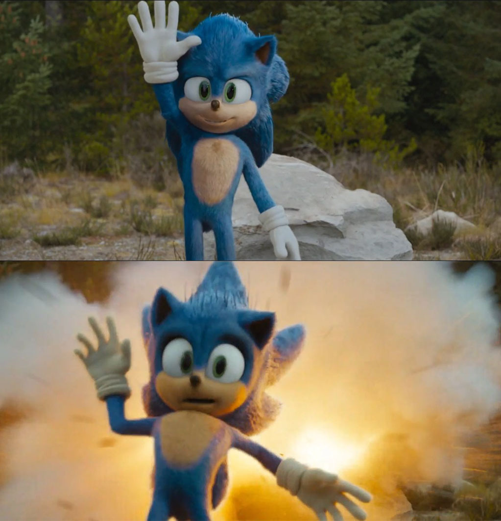 Sonic Movie Explosion Meme Blank Meme Template