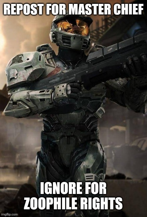 Repost for Master Chief Blank Meme Template