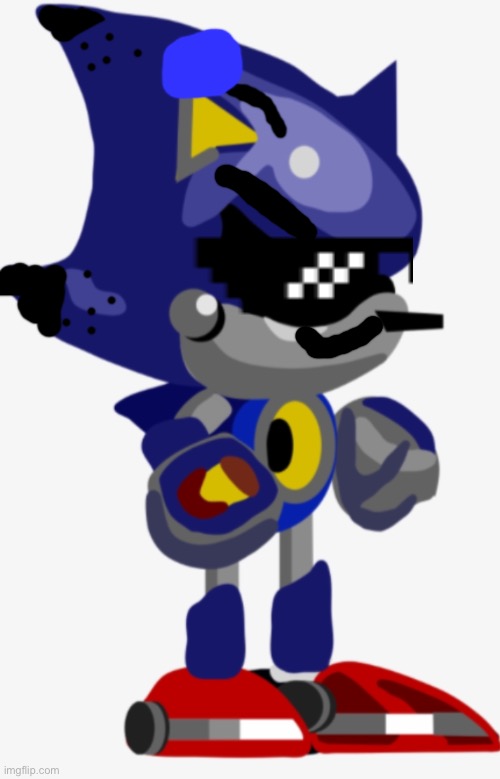 image tagged in inkling metal sonic doll | made w/ Imgflip meme maker