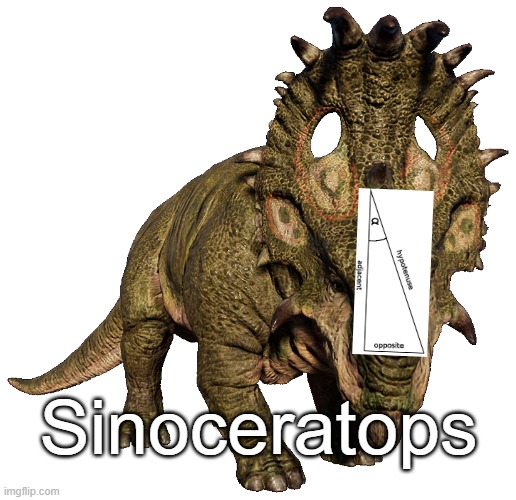 Sinoceratops | image tagged in puns,dinosaurs,memes | made w/ Imgflip meme maker