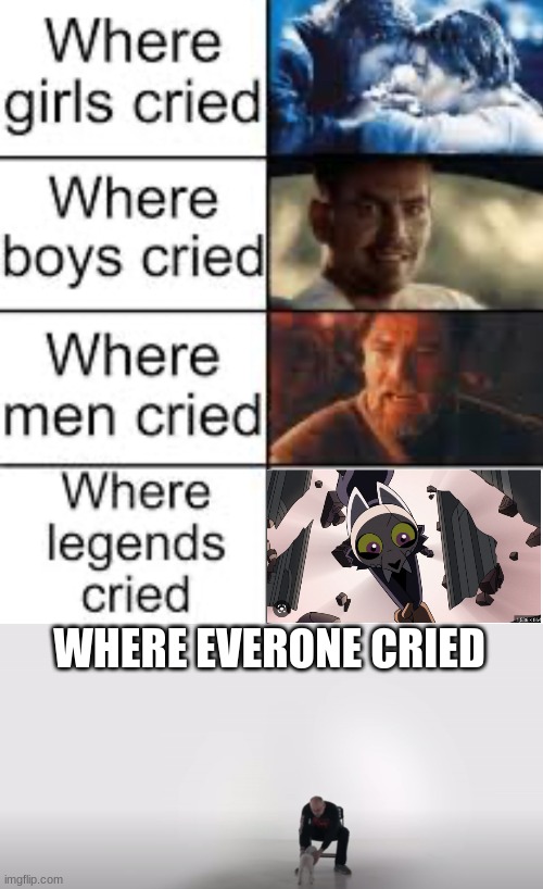 WHERE EVERONE CRIED | image tagged in where legends cried | made w/ Imgflip meme maker
