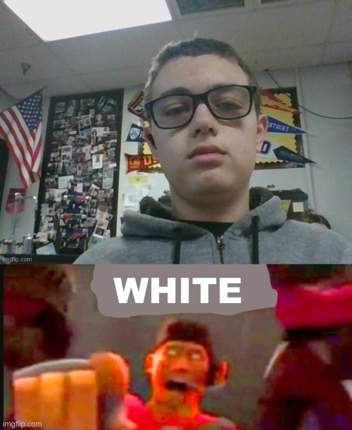 WHITE! | WHITE | image tagged in tf2 scout pointing | made w/ Imgflip meme maker
