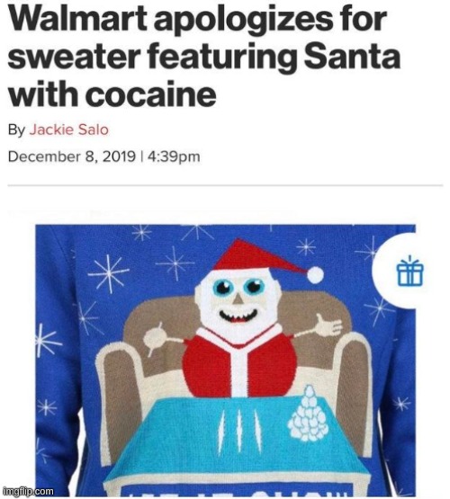 good ol' Christmas Cocaine | made w/ Imgflip meme maker