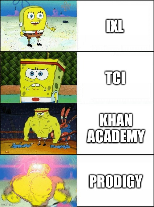 There Facts Though | IXL; TCI; KHAN ACADEMY; PRODIGY | image tagged in sponge finna commit muder | made w/ Imgflip meme maker