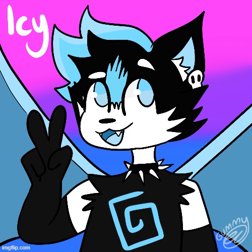 behold | image tagged in icyxd,icy,fanart,drawing | made w/ Imgflip meme maker