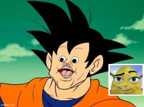 Goku Photoshop? . . . I just found this image and uploaded it. | image tagged in goku photoshop i just found this image and uploaded it | made w/ Imgflip meme maker