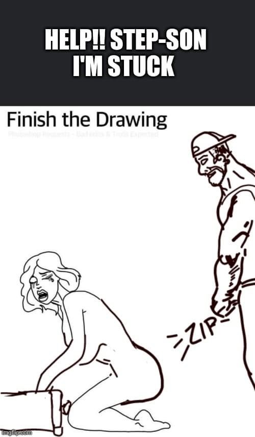 Finish the drawing complete Blank Meme Template