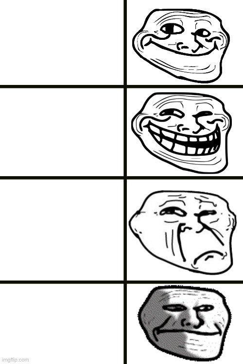 troll face sad Blank Template - Imgflip