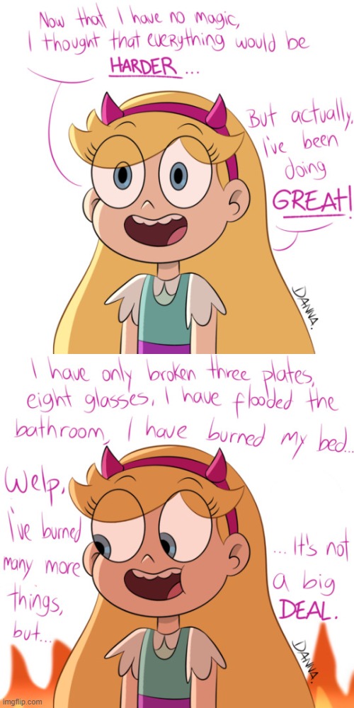 She’s doing great! ✨ | image tagged in svtfoe,comics/cartoons,star vs the forces of evil,comics,great,memes | made w/ Imgflip meme maker