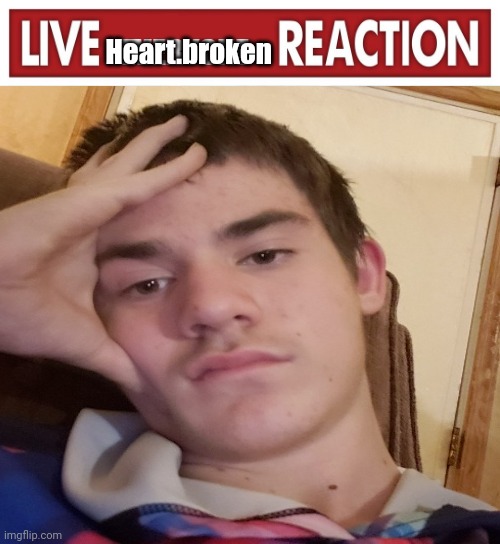 High Quality Live Heart.broken reaction Blank Meme Template